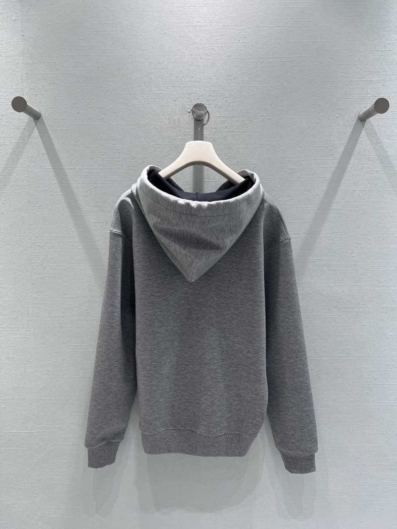 Gucci Hooded GG Sweatshirt in Heather Gray – Limited Edition Autumn/Winter 2025, Oversized Fit, Subtle Embroidered Logo