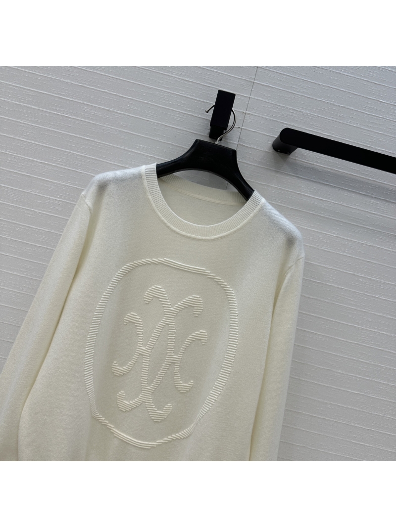 Hermès Sumptuous Cashmere Knitted Pullover Sweater with Signature 3D Jacquard Logo - Off-White