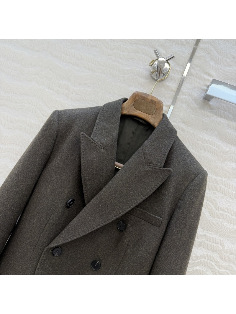 Loro Piana Tailored Cashmere-Blend Ballater Blazer in Exclusive Moss Green