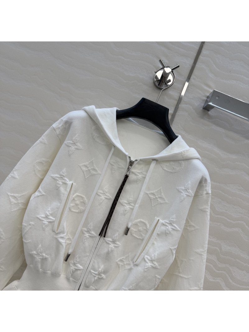 Louis Vuitton Limited Edition Ski Collection Hoodie – Monogram Jacquard Zip-Up in Premium Cotton
