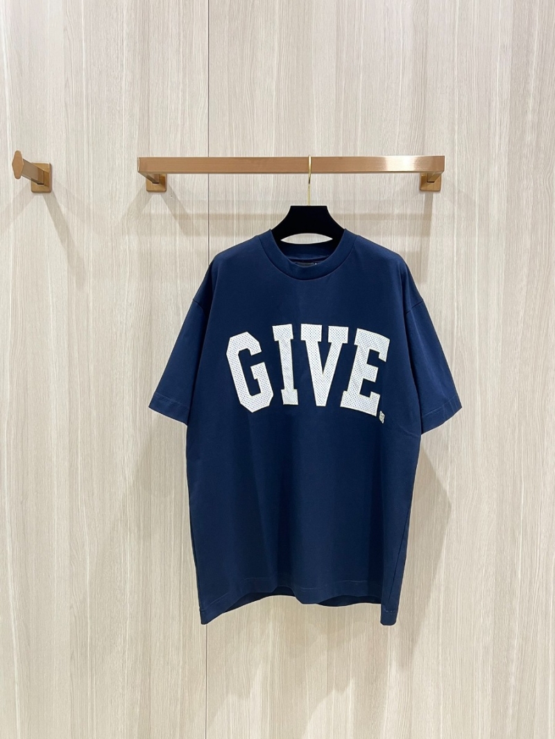 Givenchy Classic Logo Embroidered Navy T-Shirt