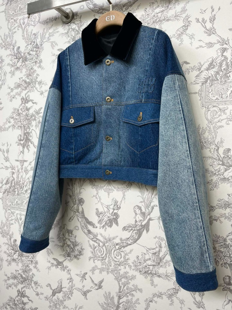 Miu Miu Spring 2024 Imported Denim Trucker Jacket