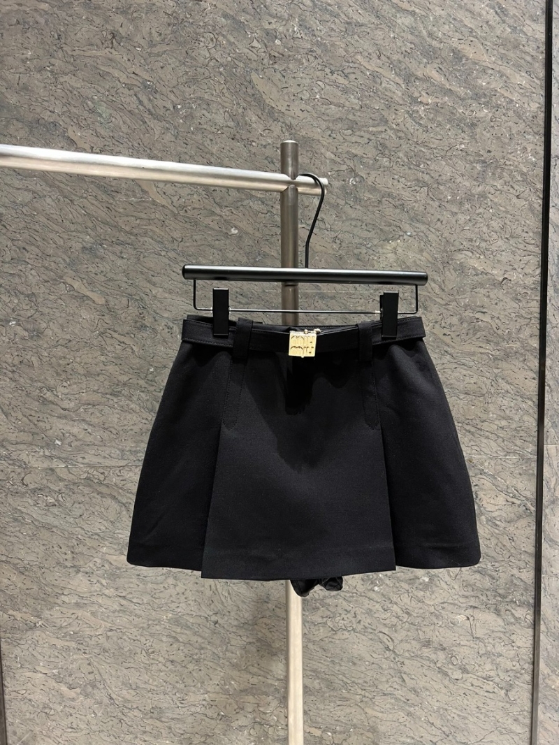 Miu Miu 2024 New Vintage British Style Ultra Short Skirt