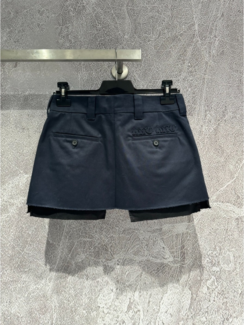 Miu Miu Refined Pleated Mini Skirt