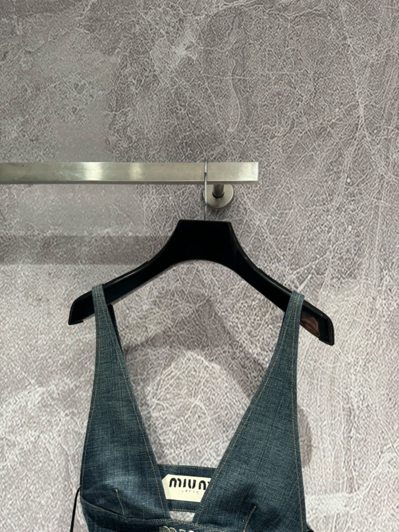 Miu Miu Denim Chic Bustier Top