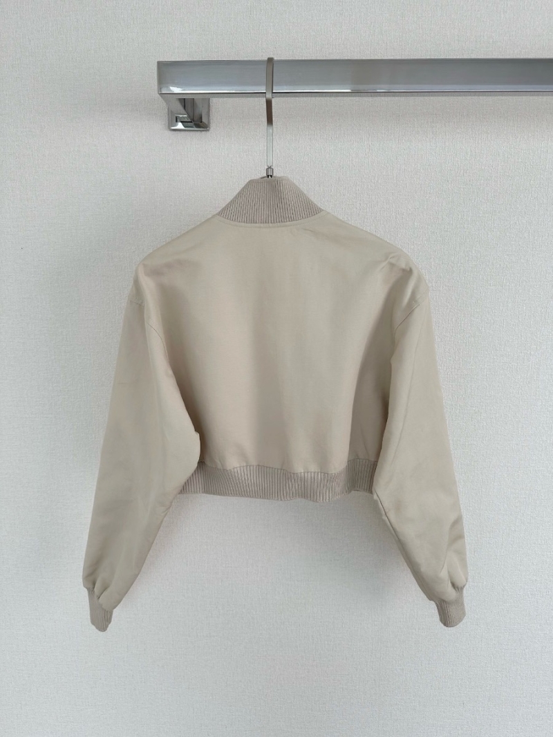 Miu Miu 2024 New Embroidered Letter Cropped Jacket