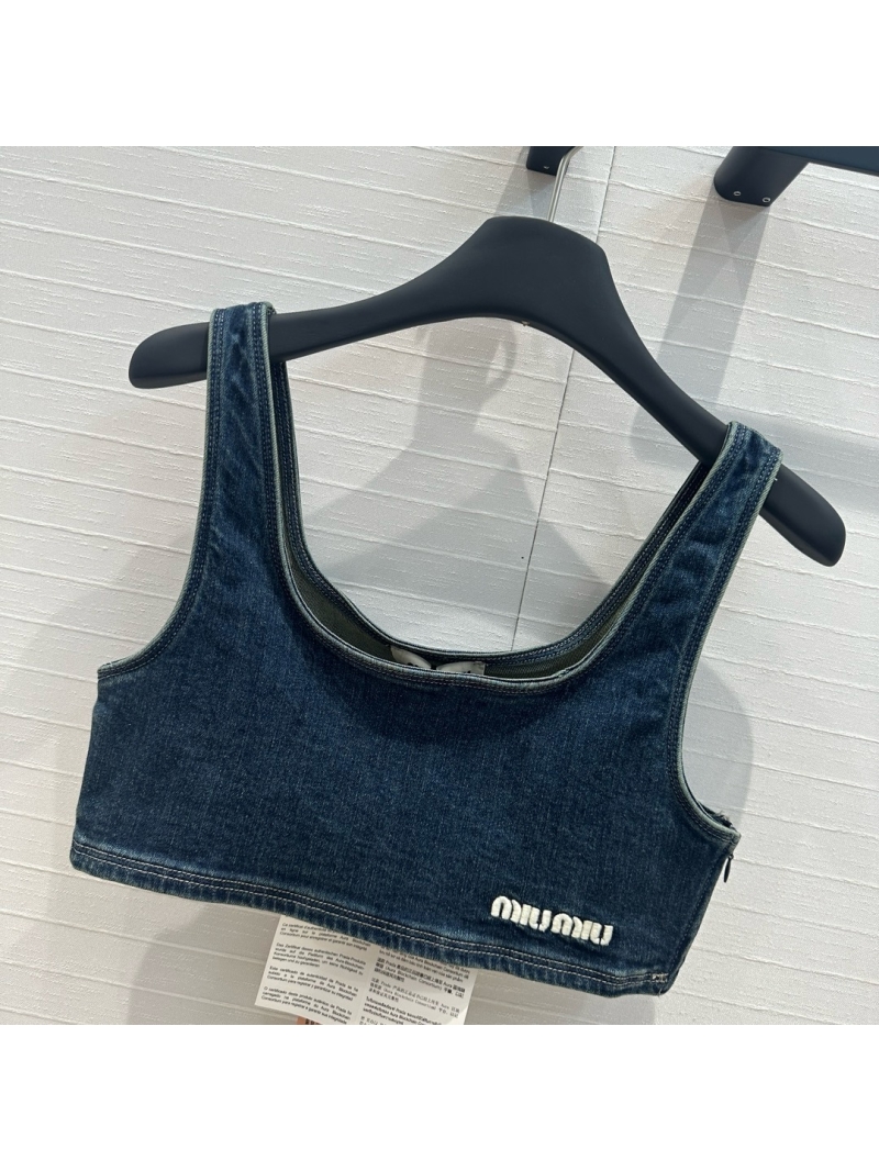 Miu Miu Denim Crop Top