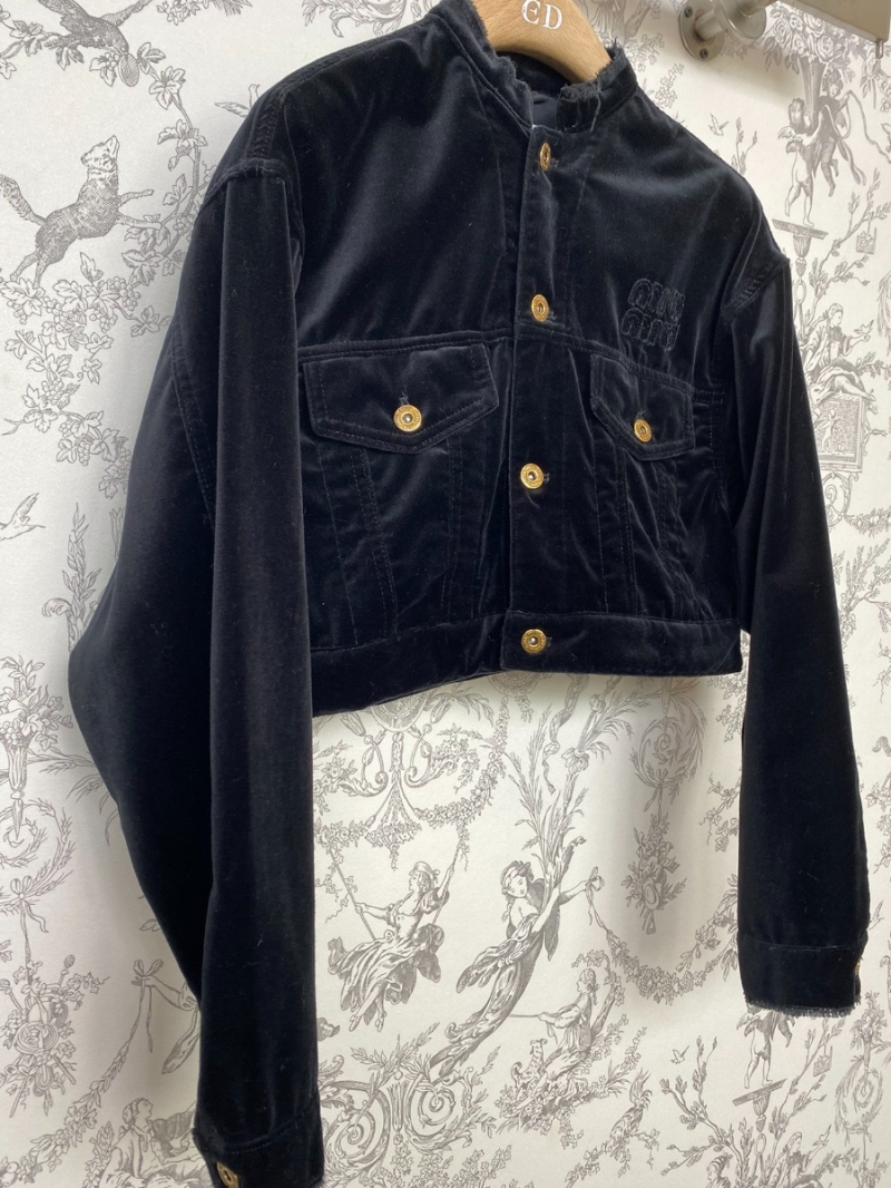 Miu Miu imported Velvet Jacket - Early Spring 2024 Collection