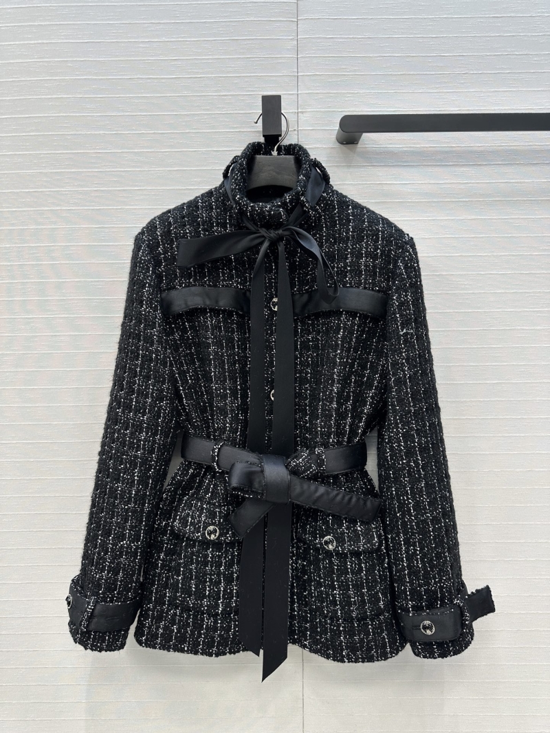 Chanel Limited Edition Coco 25K Tweed Jacket in Black & White Woven Tweed with Silk Lining