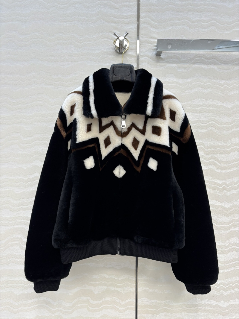 Gucci GG-Inspired Chic Merino Wool Bomber Jacket