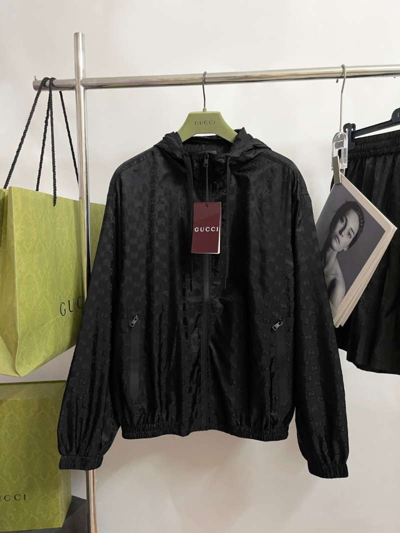 Gucci GG Monogram Oxford Jacquard Windbreaker Jacket