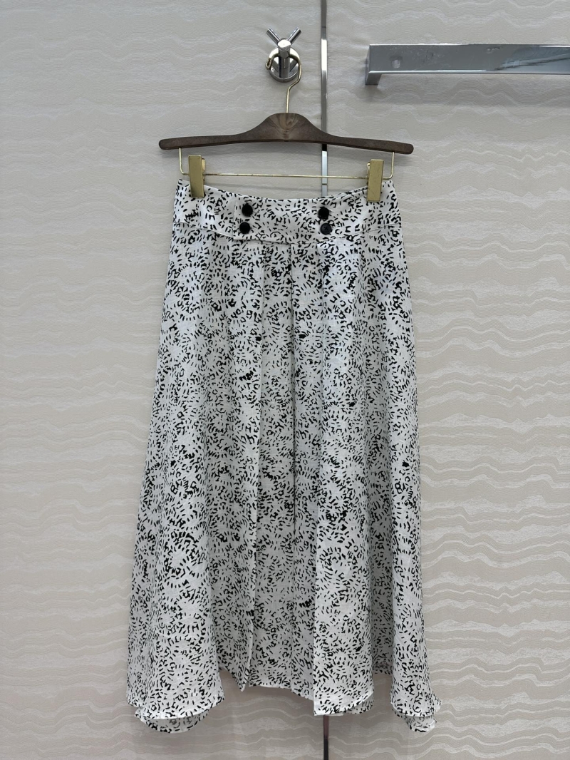Loro Piana Imported 100% Linen Midi Skirt - Andre Pio Print, Southern France Elevated Style