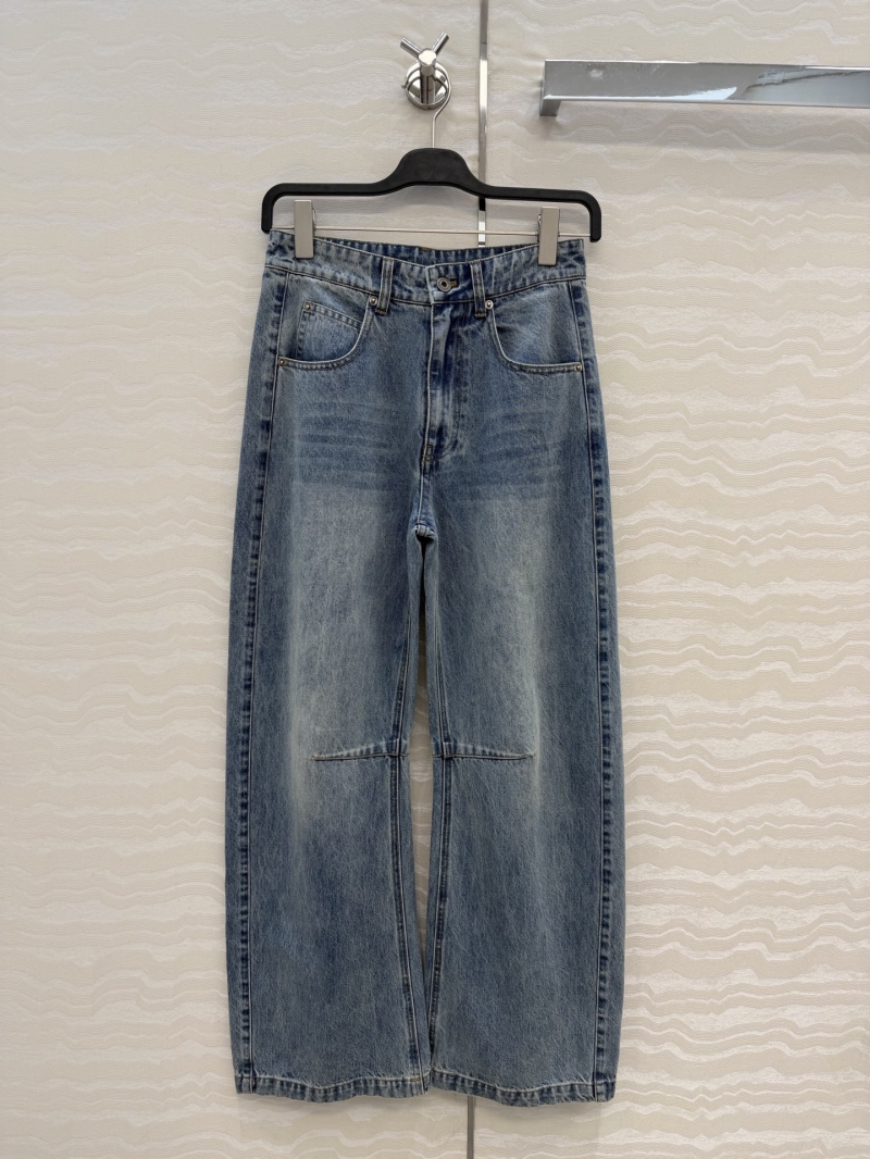 Loewe Imported Denim Curved Scythe Jeans in Vintage Washed Blue