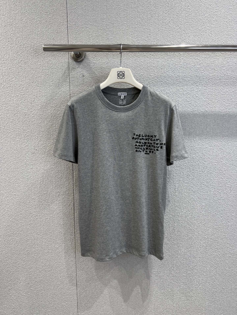 Loewe Opulent Fair Isle Knit Sweater - Dark Charcoal Speckle, Crew Neck, Chunky Knit