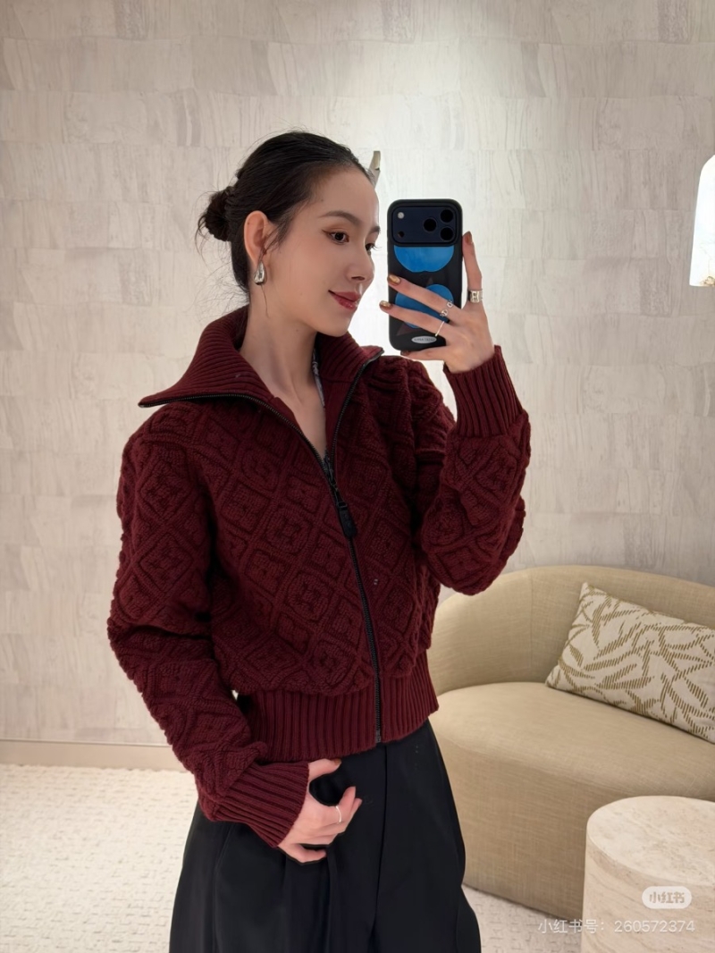 Louis Vuitton Limited Edition Ski Collection Monogram Jacquard Cashmere Blend Jacket